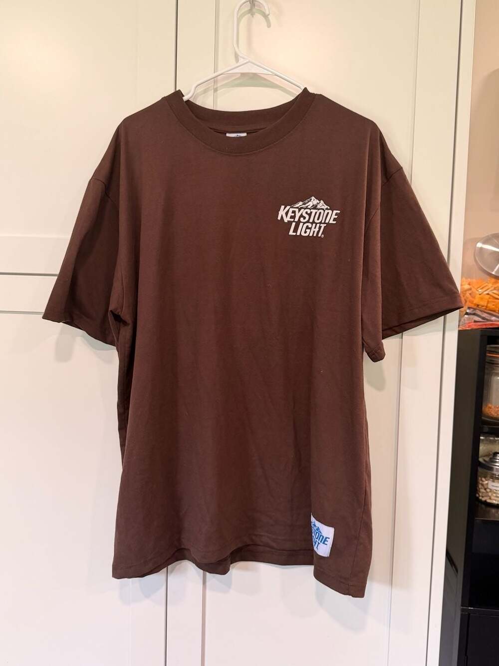 Keystone Light T-Shirt Size XL Brown Duck Mallard Graphic Beer Tee